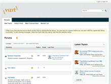 Tablet Screenshot of forum.vizrt.com